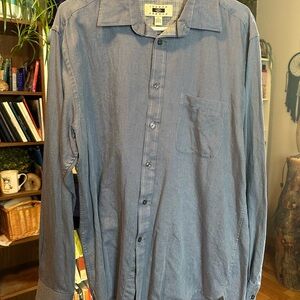 Joseph Abboud Blue Casual Button Down Shirt